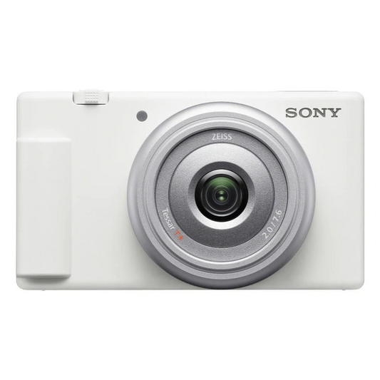 Sony ZV1F Vlogging Camera 20mm Lens and Directional Mic (White)