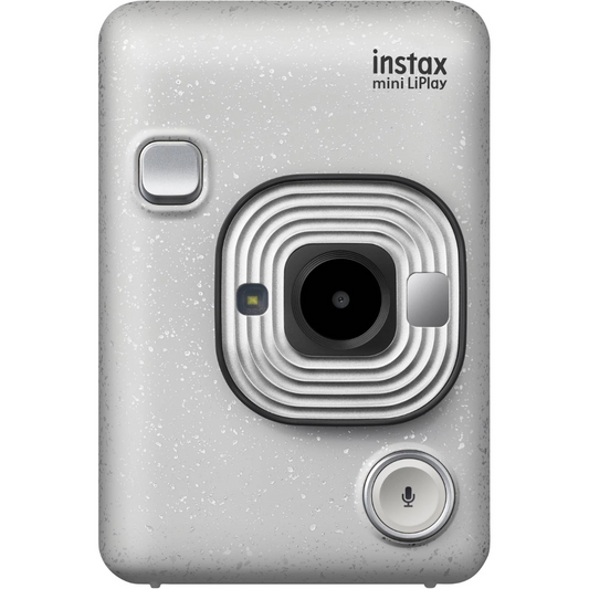 FUJIFILM instax Mini LiPlay Hybrid Instant Camera (Stone White)