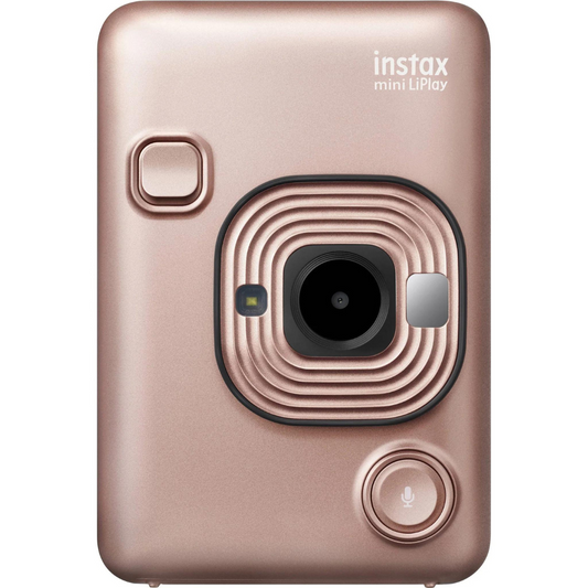 FUJIFILM instax Mini LiPlay Hybrid Instant Camera (Blush Gold)