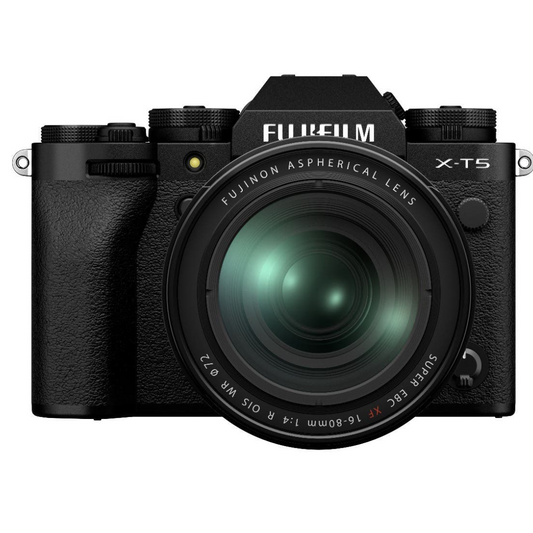 FUJIFILM X-T5 Mirrorless Camera with XF 16-80mm Lens Kit (Black)