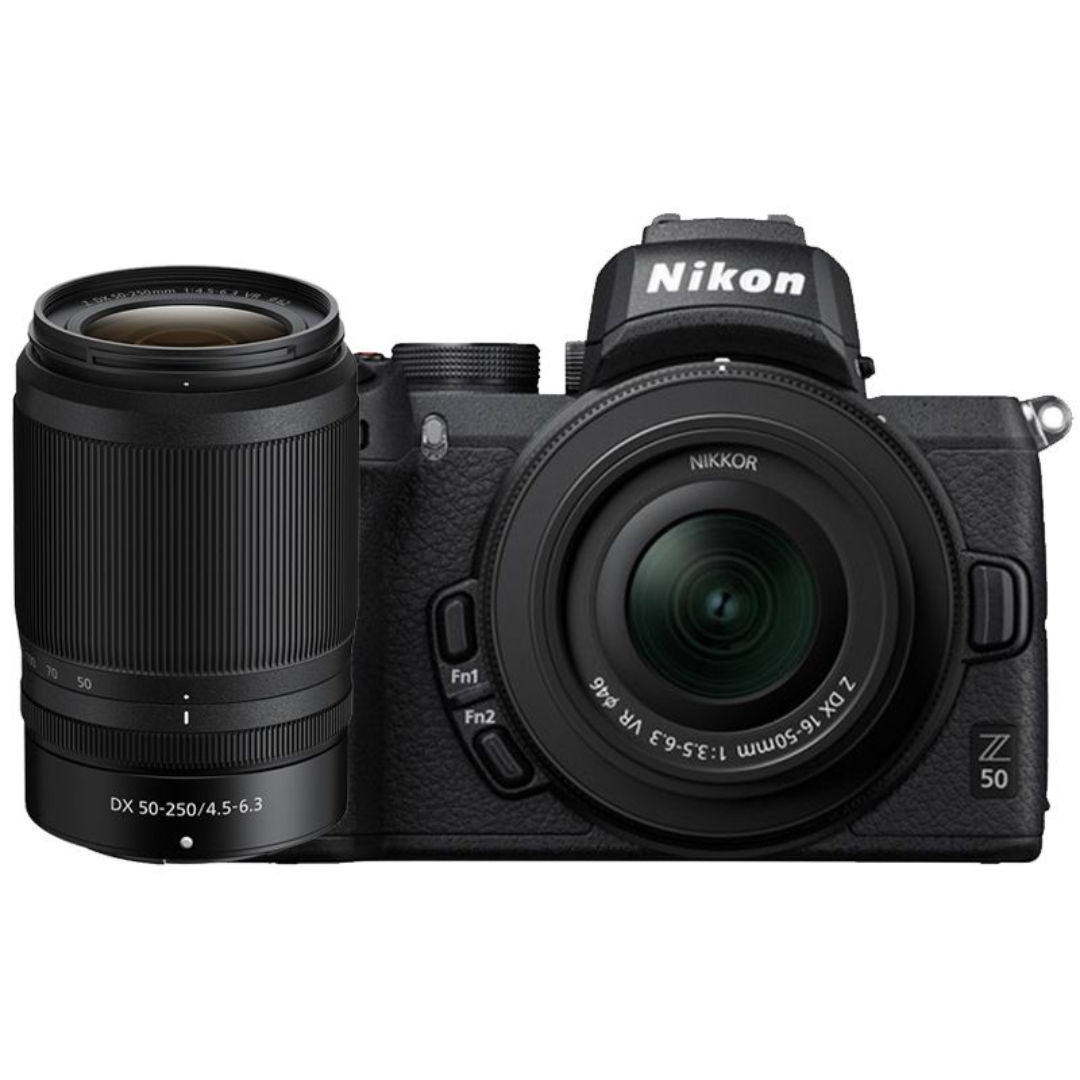 Nikon Z 50 Mirrorless Camera with16-50mm f/3.5-6.3 VR Lens & 50-250mm f/4.5-6.3 VR Lens