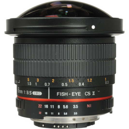 Samyang 8mm f/3.5 UMC II Fisheye Lens for Nikon F-Mount