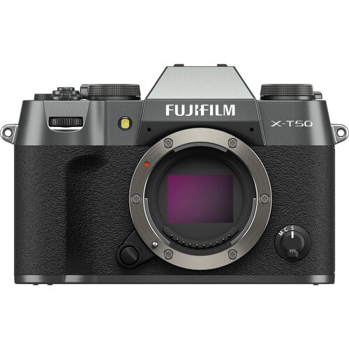 FUJIFILM X-T50 Mirrorless Camera (Body Only, Charcoal Silver)