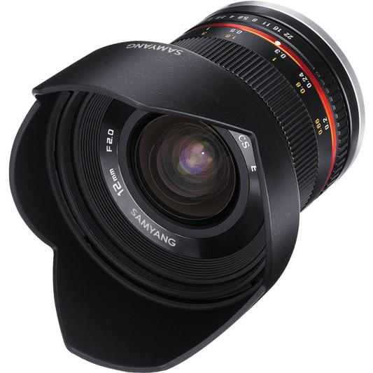 Samyang 12mm f2.0 NCS CS Lens for FUJIFILM X-Mount (Black)