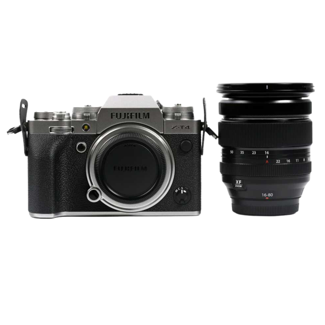 Fujifilm X-T4 Mirrorless Digital Camera with 16-80mm Lens Kit (Silver)