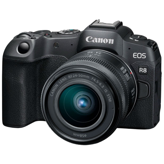 Canon EOS R8 Mirrorless Camera with RF 24-50mm f/4.5-6.3 IS STM Lens