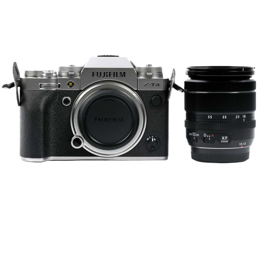 Fujifilm X-T4 Digital Camera + 18-55mm f/2.8-4 R OIS Lens (Silver)