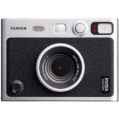 FUJIFILM INSTAX MINI EVO Hybrid Instant Camera (Black) (Type-C Charging)