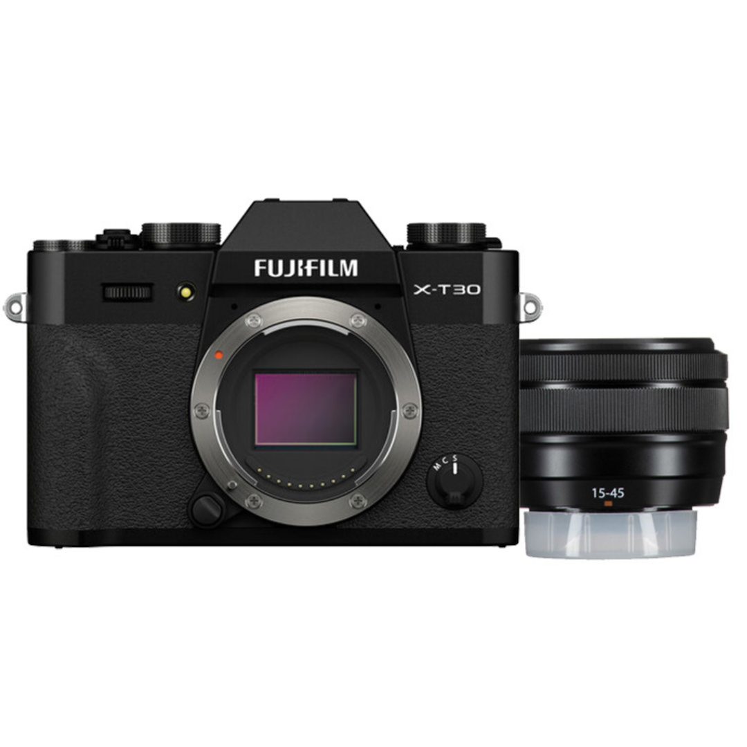 X-T30 II Mirrorless Digital Camera with 15-45mm f/3.5-5.6 Lens (Black)