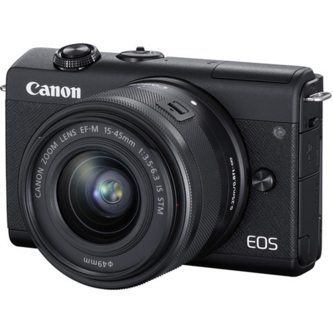 Canon EOS M200 Mirrorless Camera with 15-45mm Lens (Black)