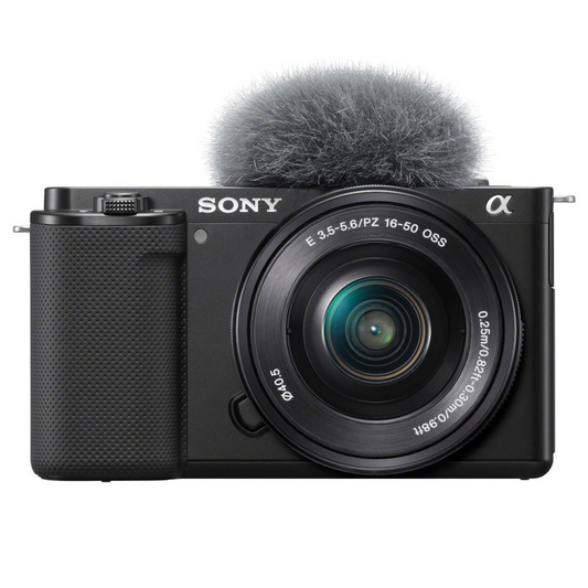 Sony ZV-E10 Mirrorless Camera with 16-50mm Lens (Black)