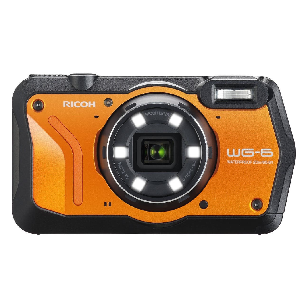 Ricoh WG-6 Digital Camera (Orange)