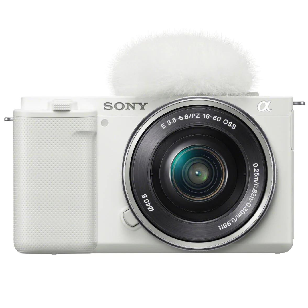 Sony ZV-E10 Mirrorless Camera with 16-50mm Lens (White)