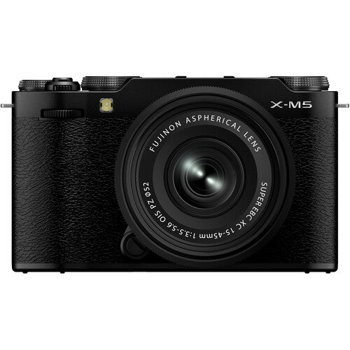 FUJIFILM X-M5 Mirrorless Camera with XC 15-45mm f3.5-5.6 Lens (Black)