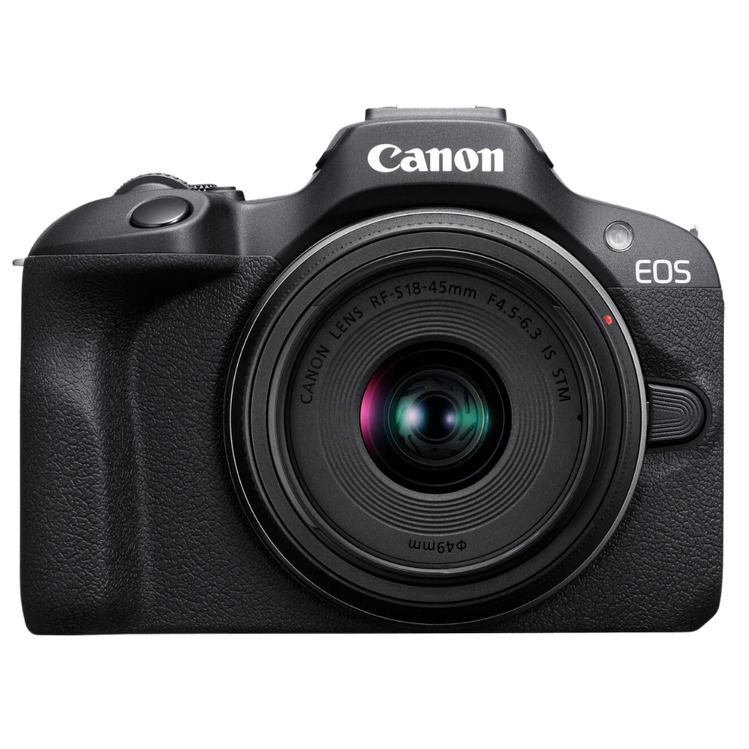 Canon EOS R100 Mirrorless Camera with RF-S 18-45mm IS STM Lens