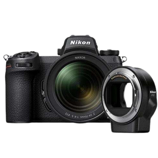 NIKON Z7 II Mirrorless Digital Camera with 24-70mm f/4 Lens and FTZ adapter Kit