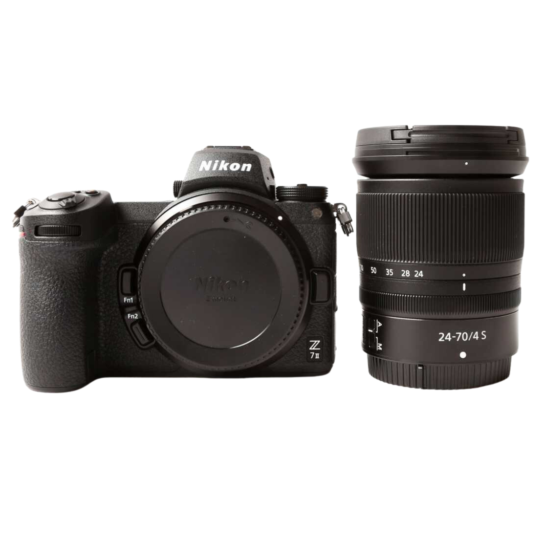 NIKON Z7 II Mirrorless Digital Camera with 24-70mm f/4 Lens and FTZ adapter Kit