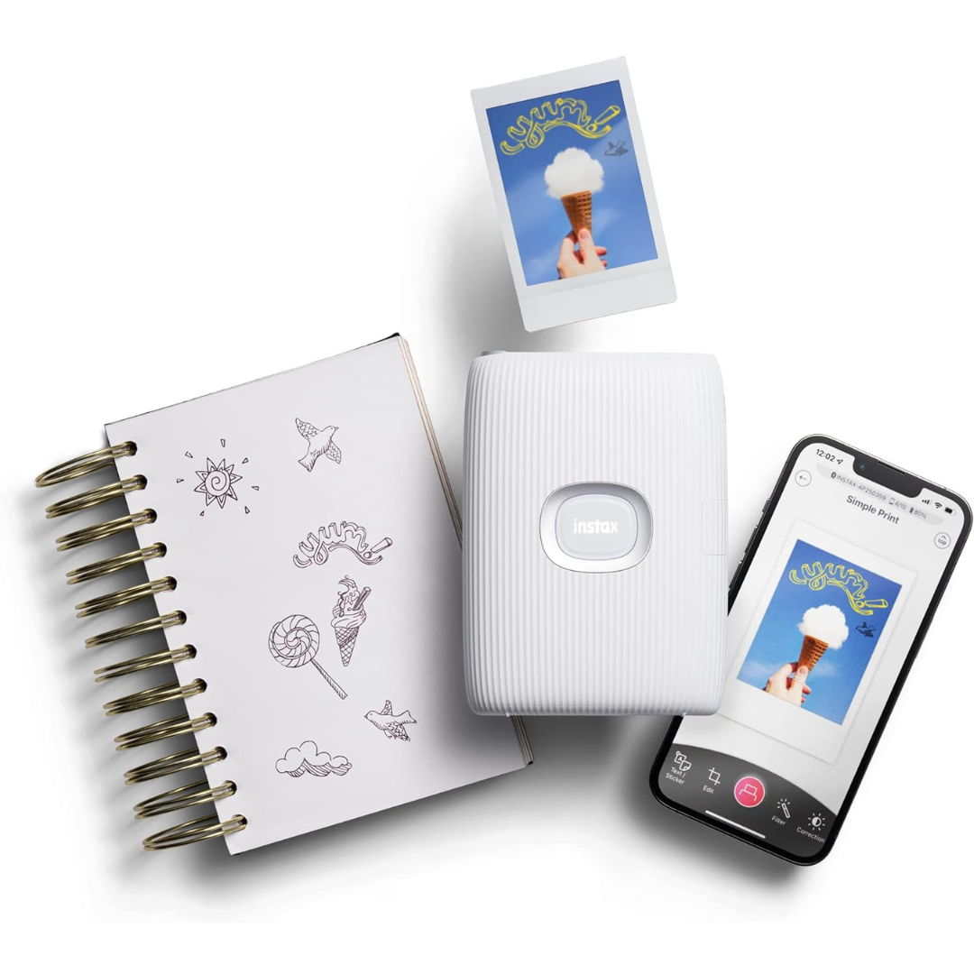 Fujifilm Instax Mini Link 2 Smartphone Printer - Clay White