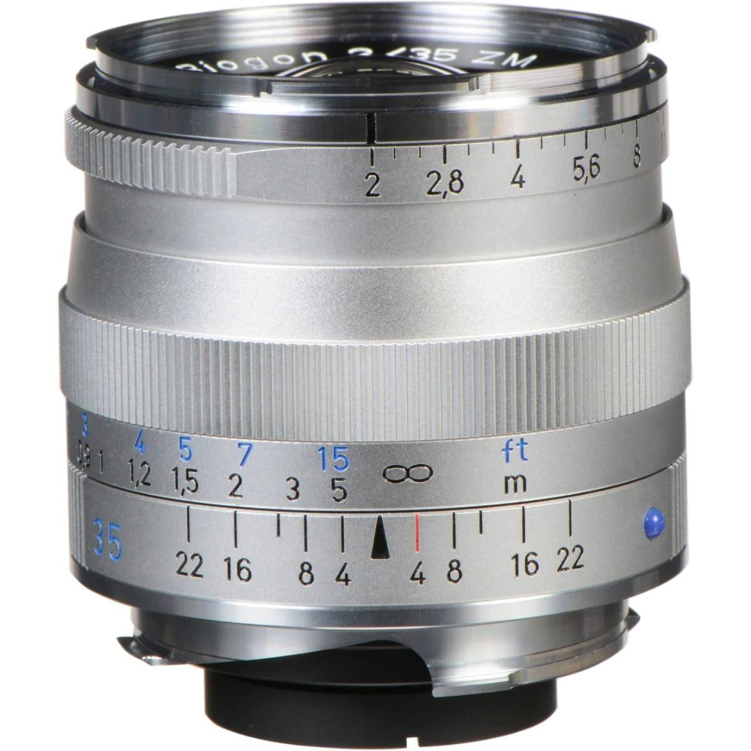 ZEISS Biogon T* 35mm f/2 ZM Lens (Silver)