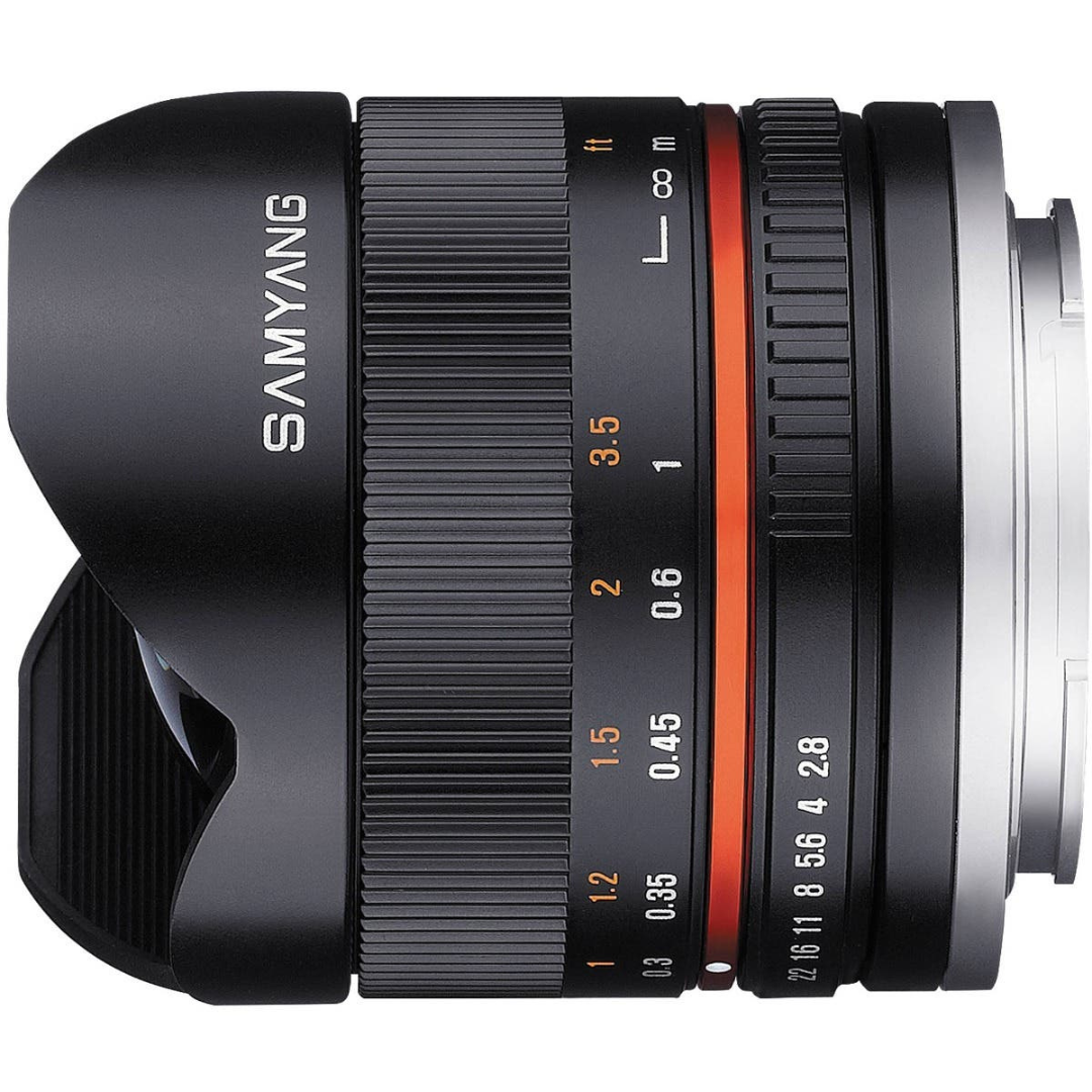 Samyang 8mm f/2.8 Fisheye II UMC Lens for Sony E Mount (Black)