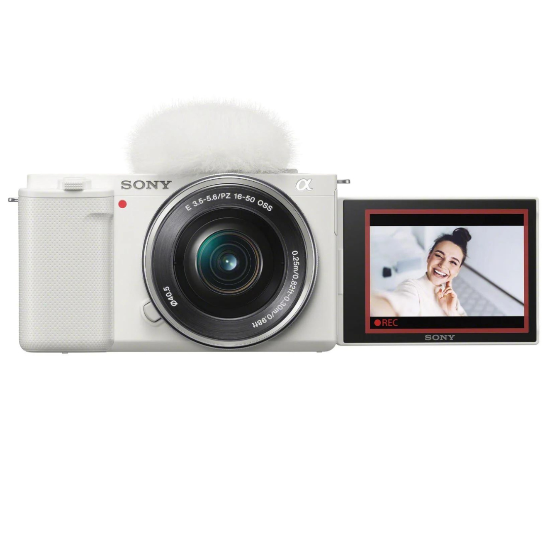 Sony ZV-E10 Mirrorless Camera with 16-50mm Lens (White)