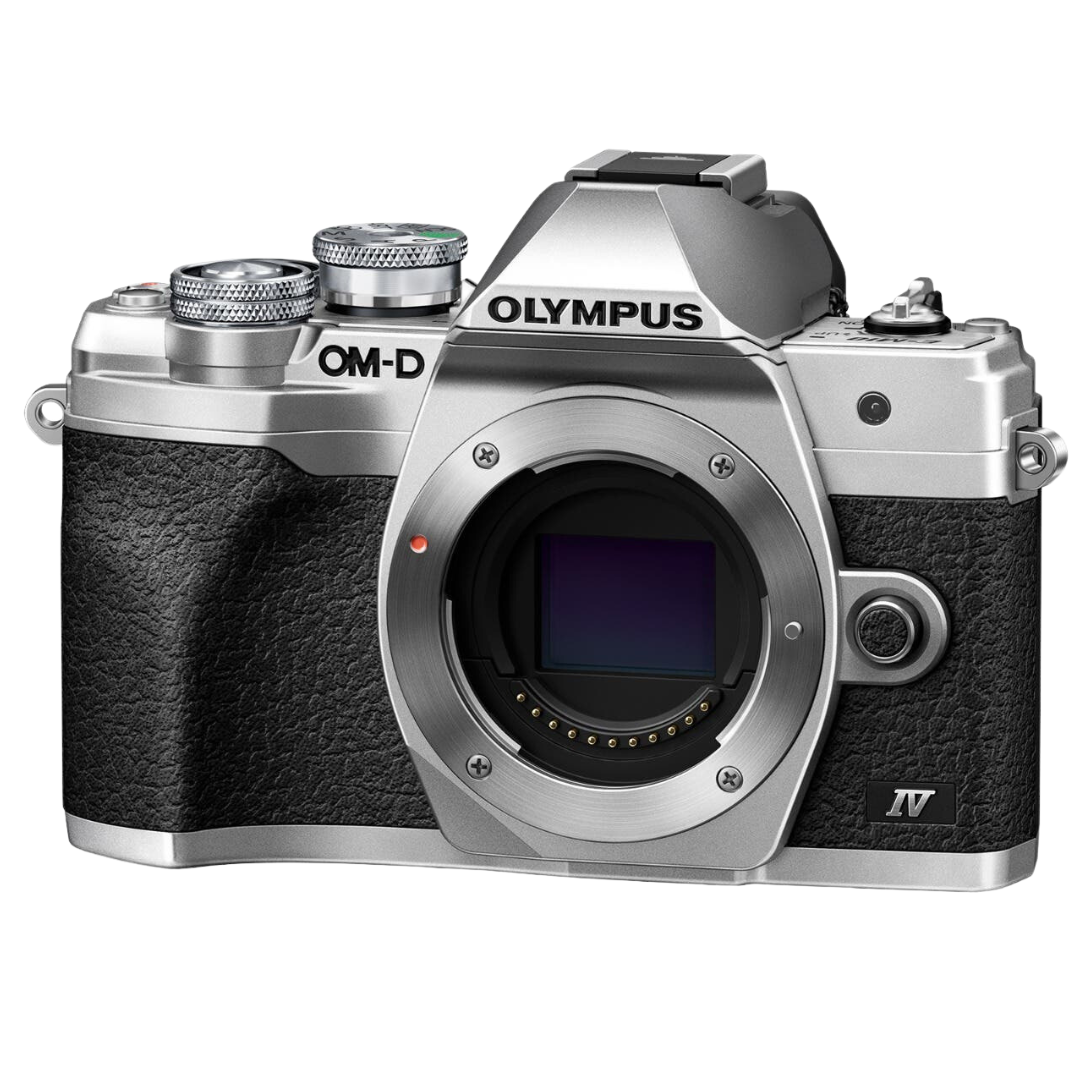 Olympus OM-D E-M10 Mark IV Mirrorless Compact Pro Camera Body Silver
