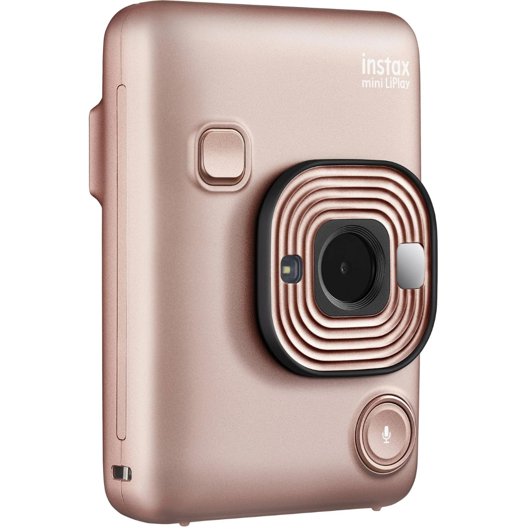 FUJIFILM instax Mini LiPlay Hybrid Instant Camera (Blush Gold)