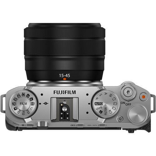 FUJIFILM X-M5 Mirrorless Camera with XC 15-45mm f/3.5-5.6 Lens (Silver)