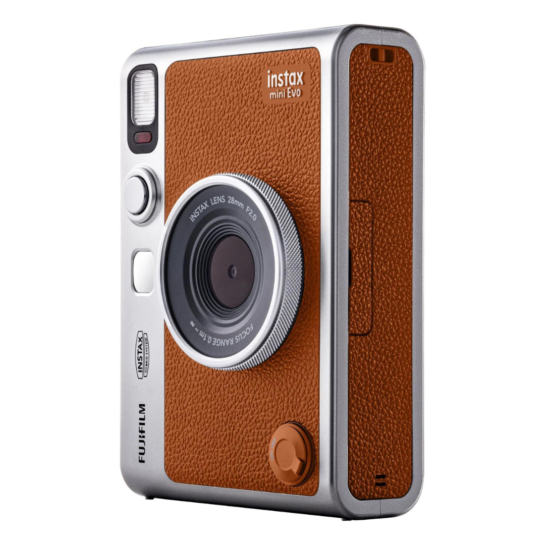 FUJIFILM Instax Mini Evo Instant Camera Brown