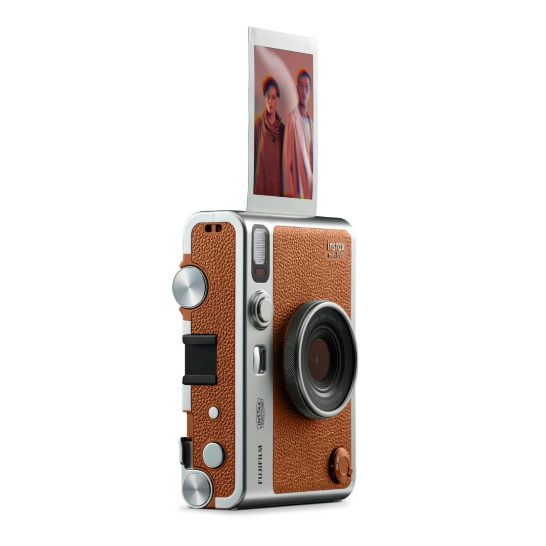 FUJIFILM Instax Mini Evo Instant Camera Brown