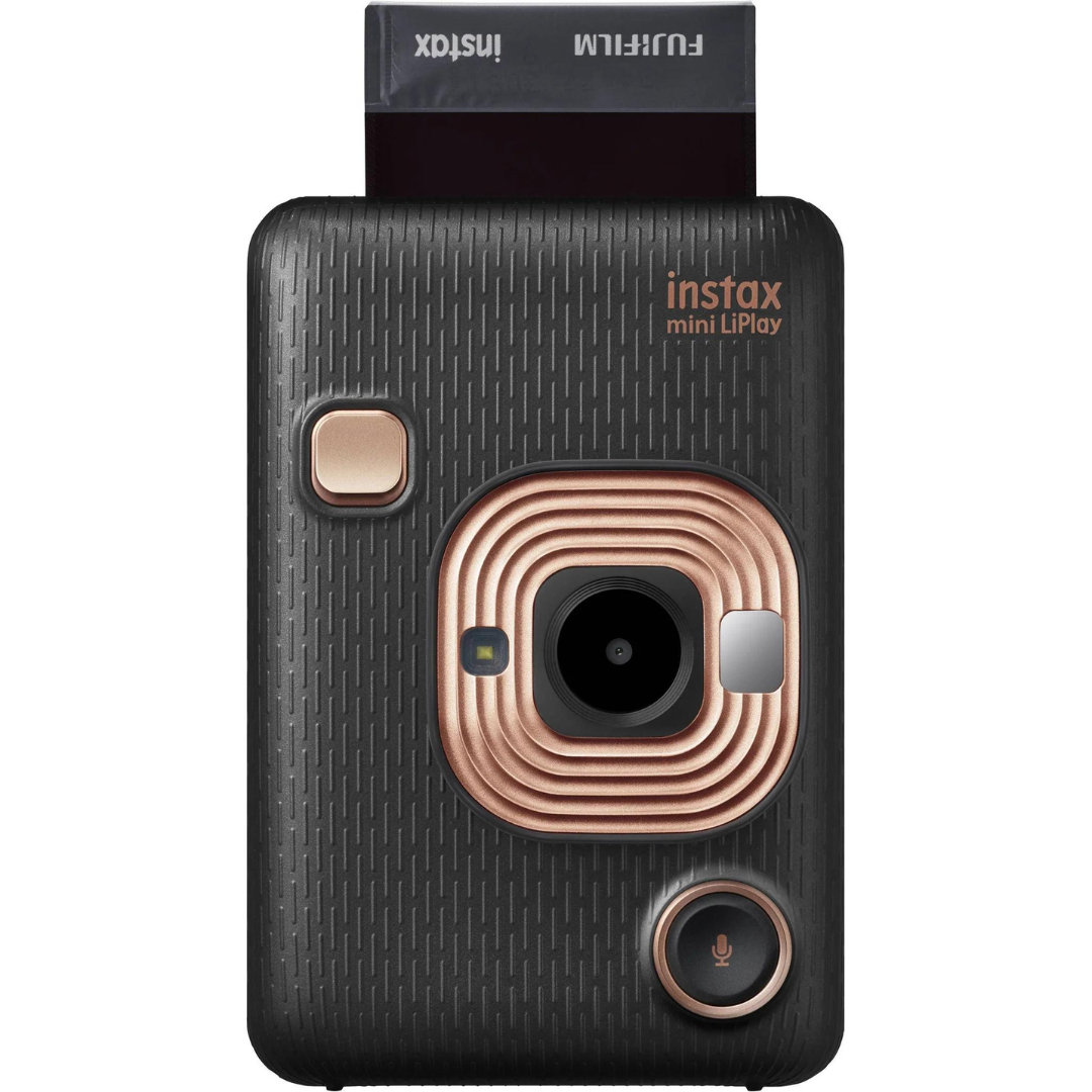 FUJIFILM instax Mini LiPlay Hybrid Instant Camera (Elegant Black)