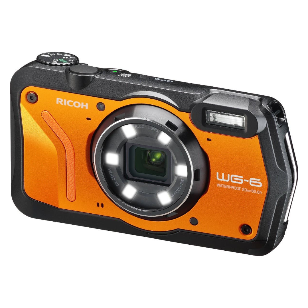 Ricoh WG-6 Digital Camera (Orange)