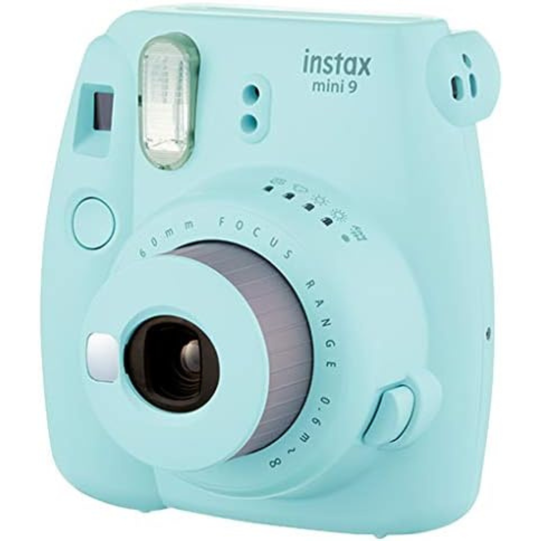 Fujifilm Instax Mini 9 Instant Camera - Ice Blue, 2.7x4.7x4.6 (Instax Mini 9 - Ice Blue)