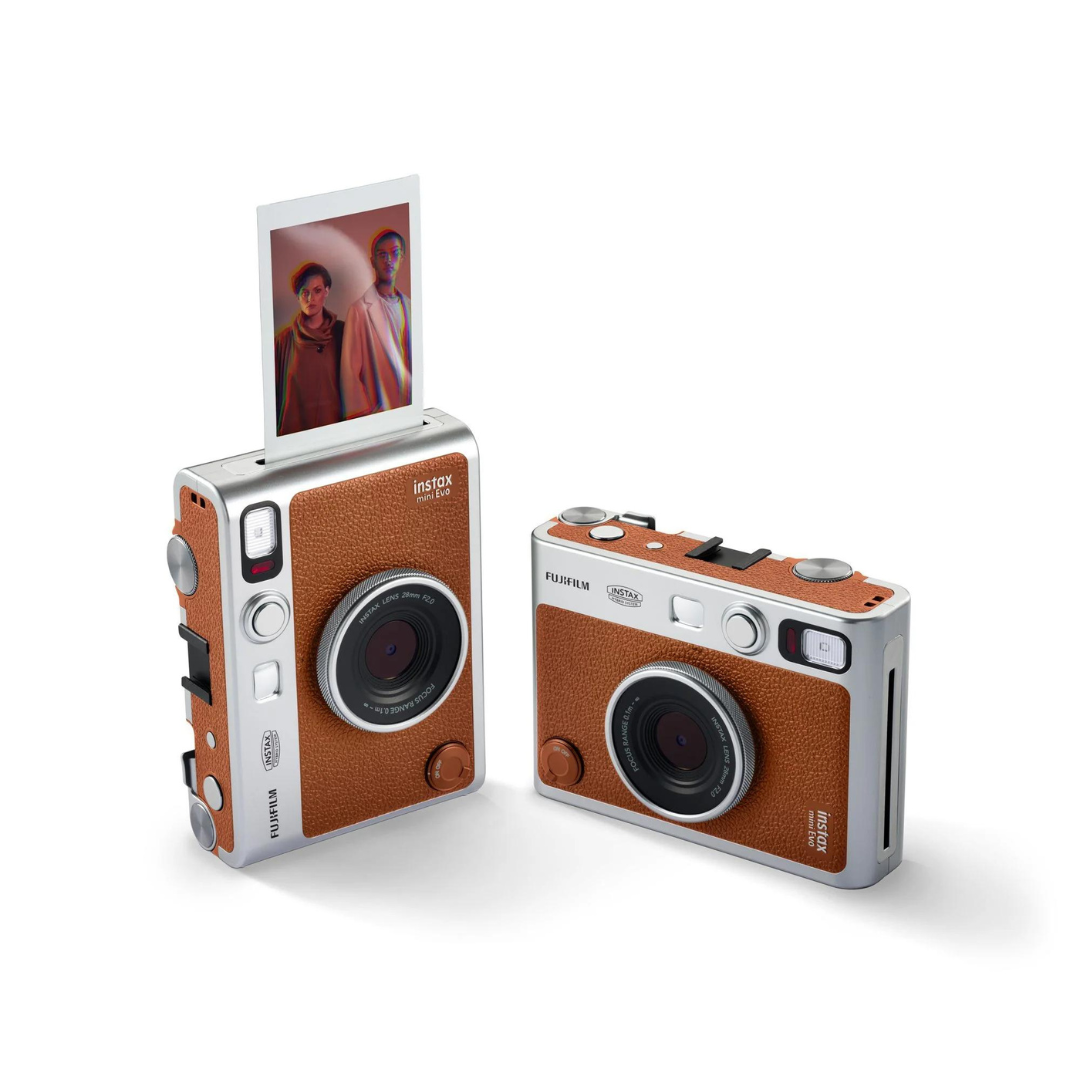 FUJIFILM Instax Mini Evo Instant Camera Brown