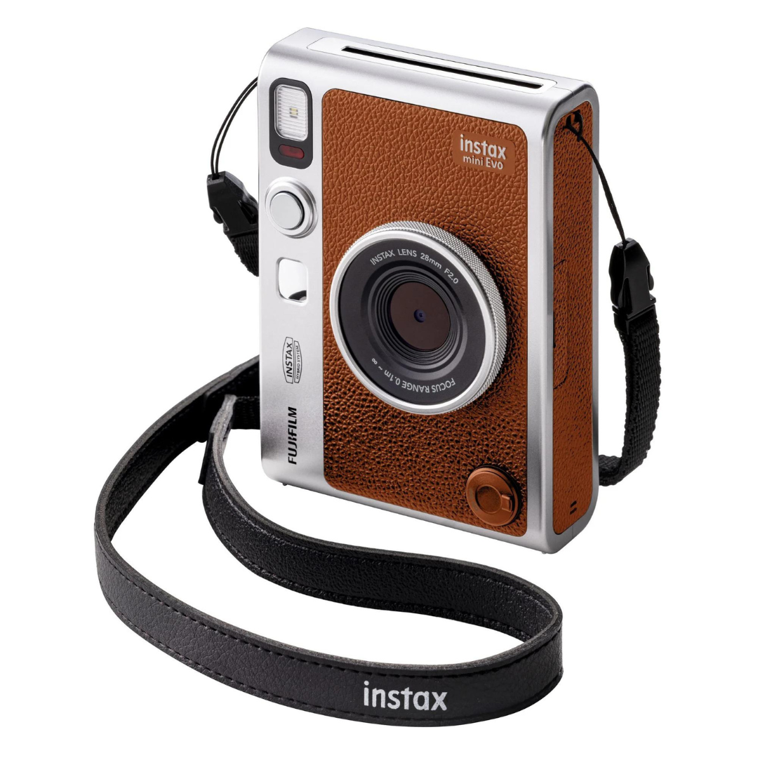 FUJIFILM Instax Mini Evo Instant Camera Brown