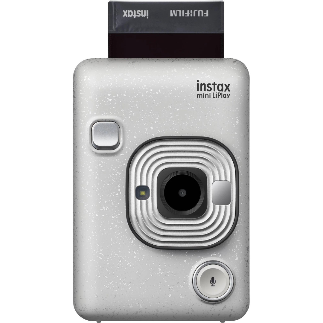 FUJIFILM instax Mini LiPlay Hybrid Instant Camera (Stone White)