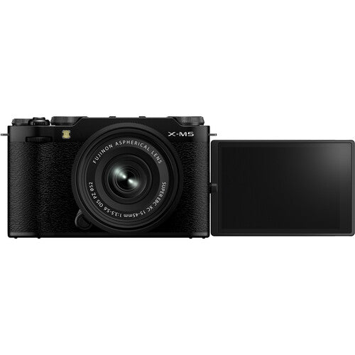 FUJIFILM X-M5 Mirrorless Camera with XC 15-45mm f3.5-5.6 Lens (Black)