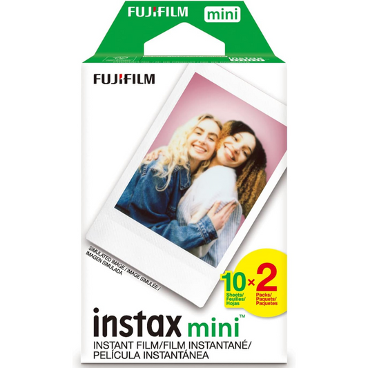 FUJIFILM INSTAX MINI FILM TWIN PACK (WHITE, 20S)