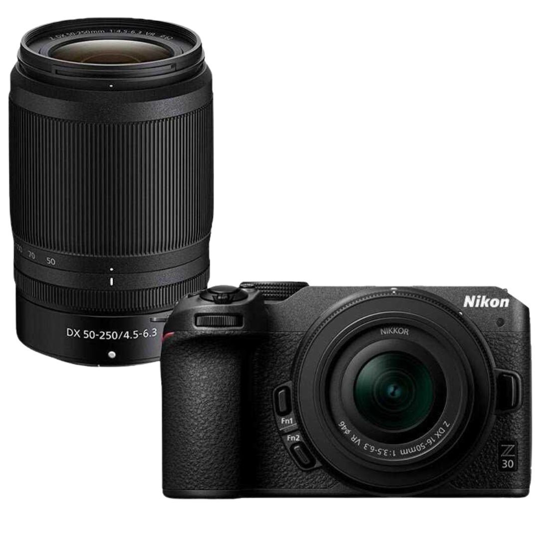 NIKON Z30 Mirrorless Digital Camera with 16-50mm + 50-250mm Lenses